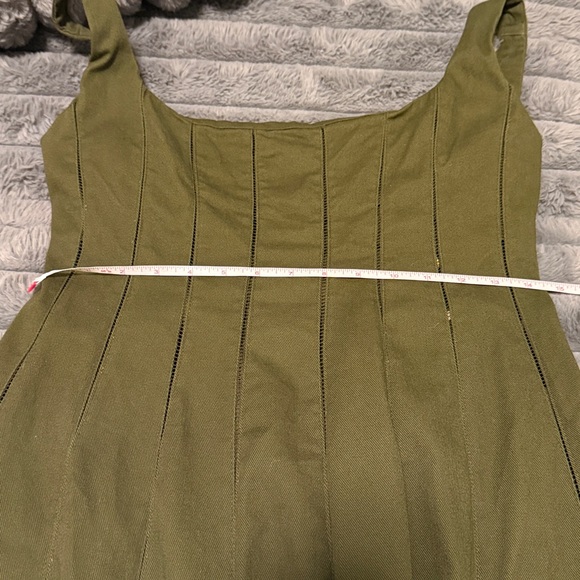 Tecovas Olive Green Midi Dress - Picture 8 of 8